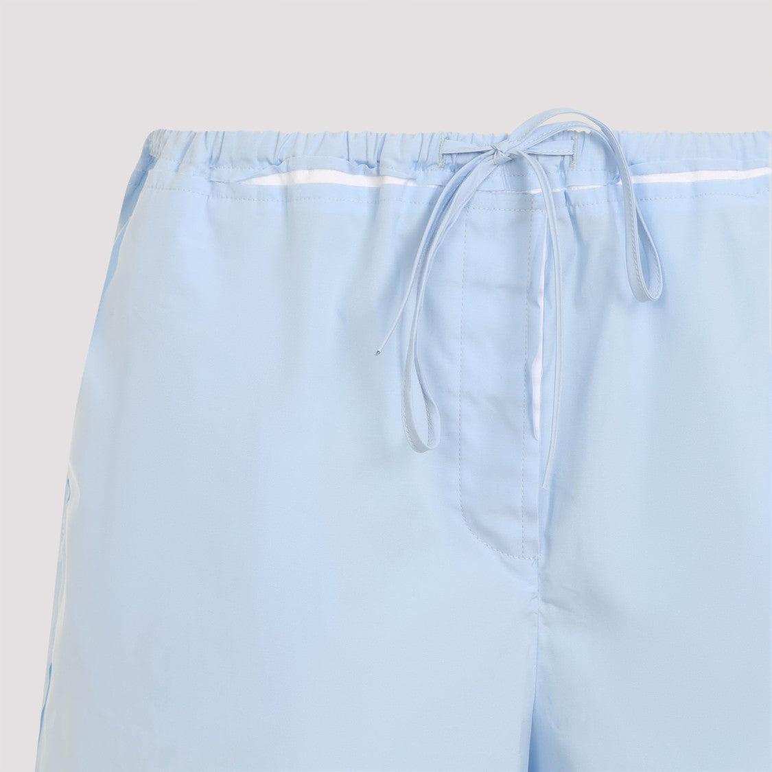 Miu Miu Light Blue Cotton Shorts