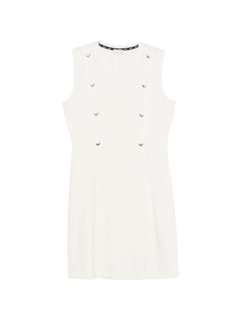 Liu Jo White Milk Stud Detail Day Dress