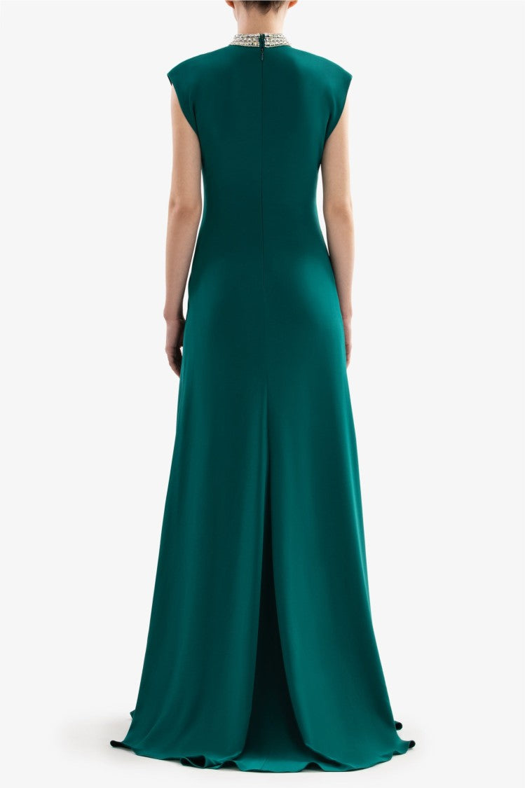 Saiid Kobeisy Crystal Embellished Long Dress