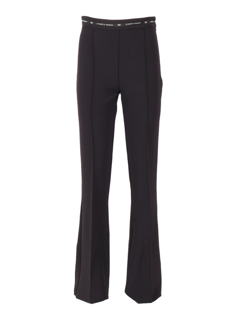 Elisabetta Franchi Tailored Blazer With Flared Trousers