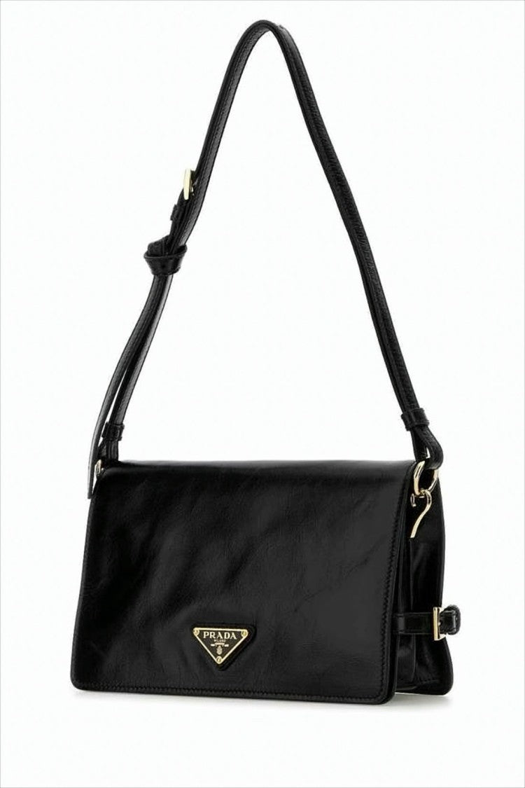 Prada Rectangular Calf Leather Shoulder Bag