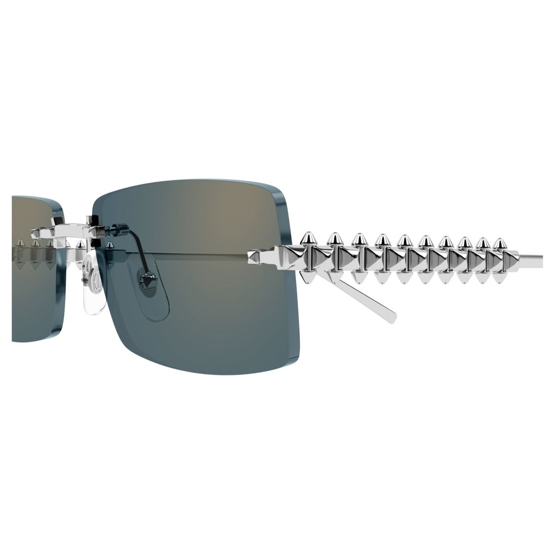 Cartier Ct0604s Rimless Rectangular Sunglasses