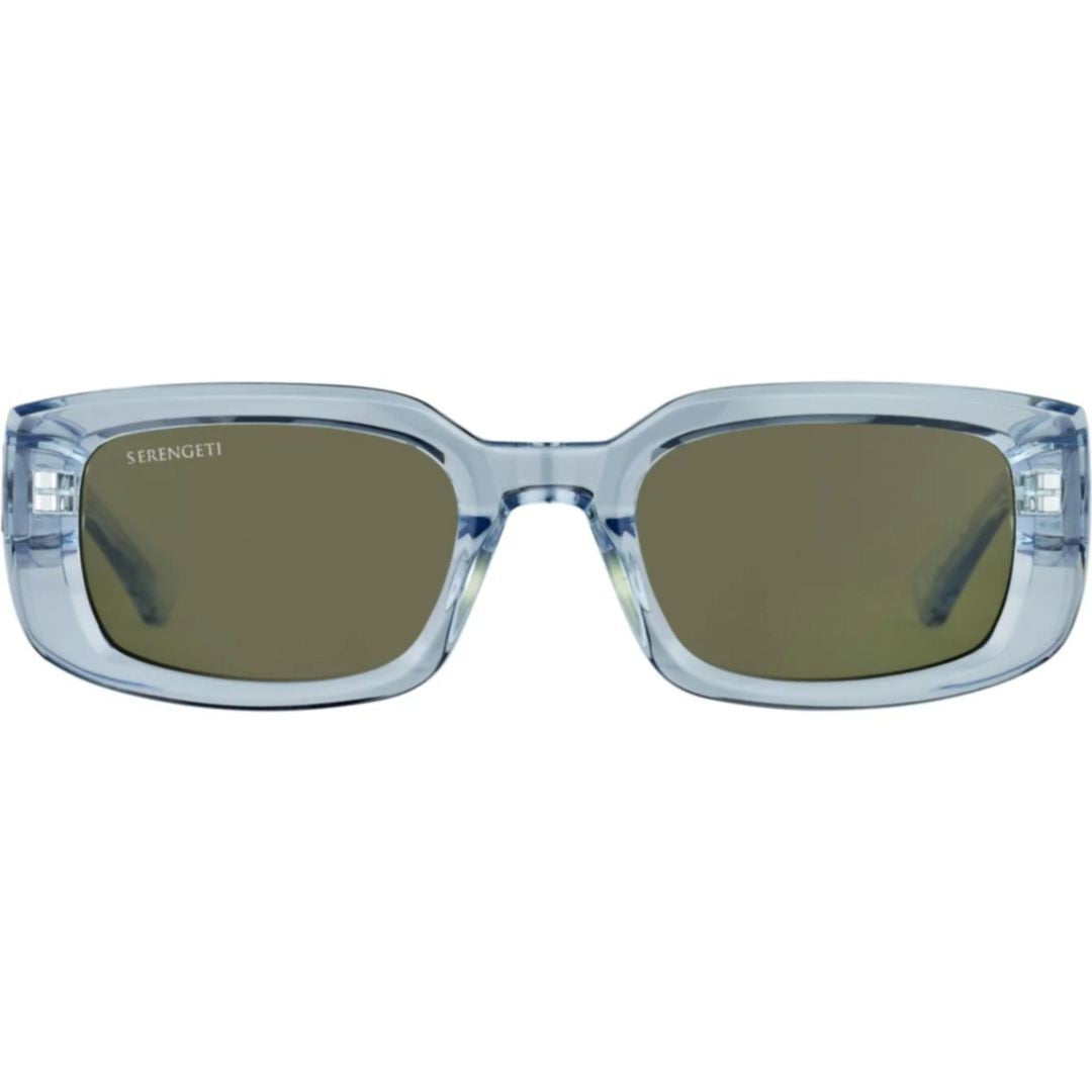 Serengeti Nicholson Translucent Light Blue Rectangular Sunglasses