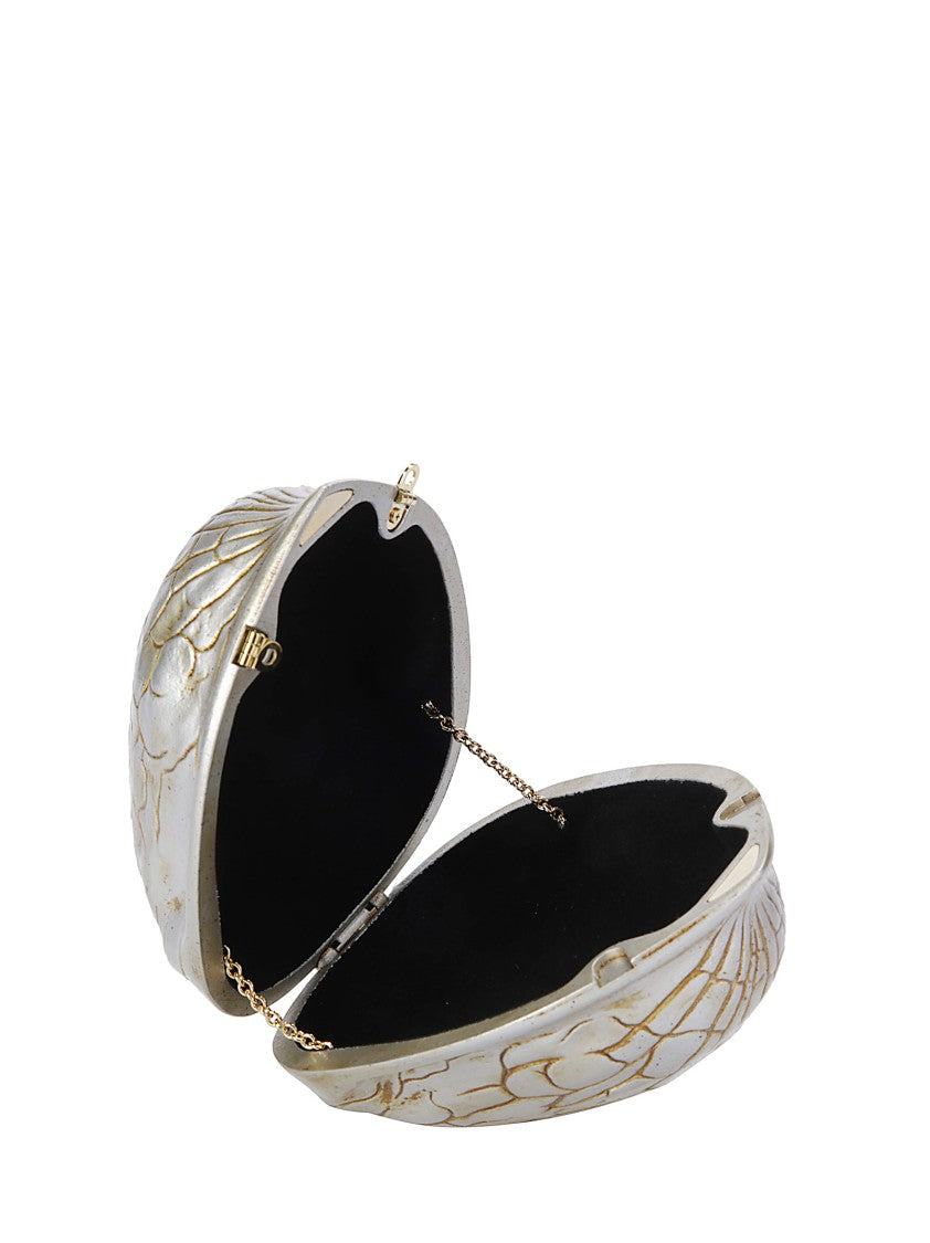 J. W. Anderson Compact Walnut Clutch With Shoulder Strap