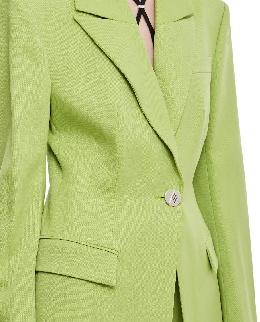 The Attico Gabardine Blue Blazer