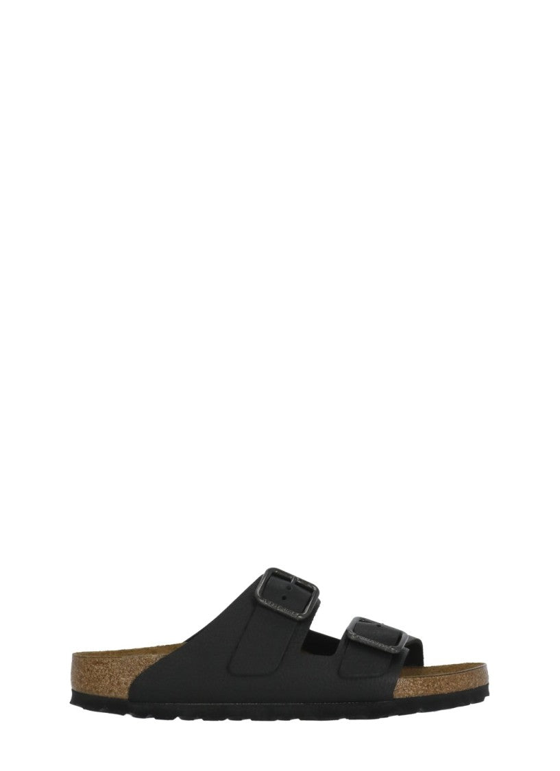 Birkenstock Black Arizona Buckle Leather Sandals