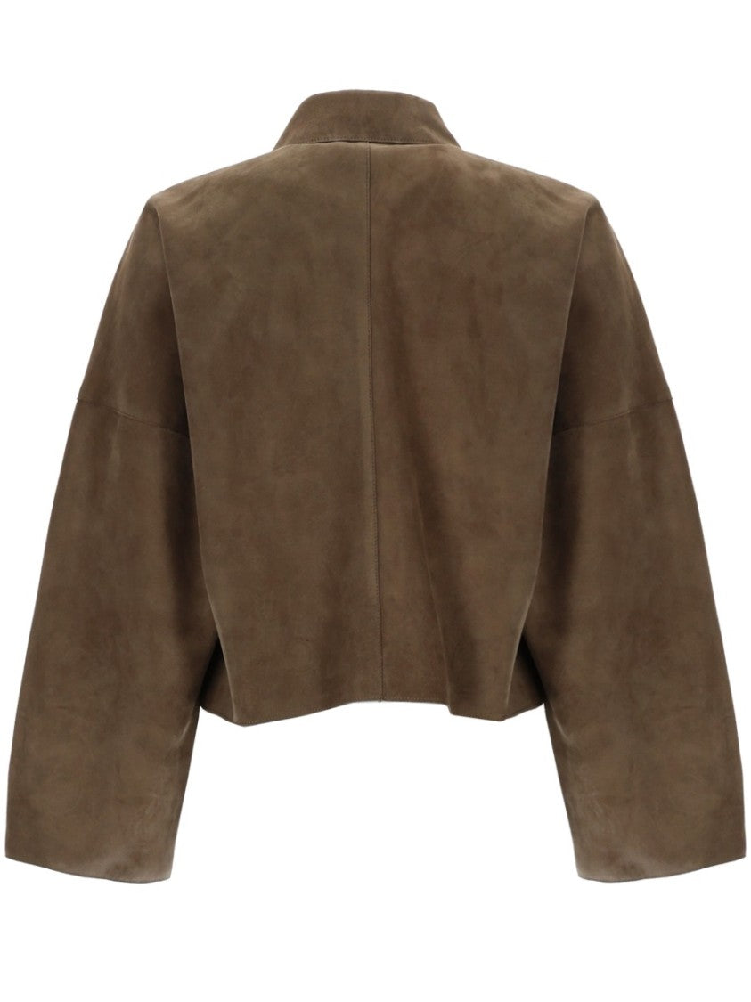 Filippa K Coach Oversized Matte Leather Jacket
