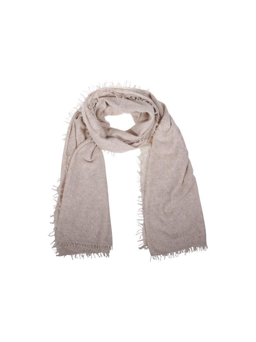 Mouleta Cashmere Scarf With Fringed Edges