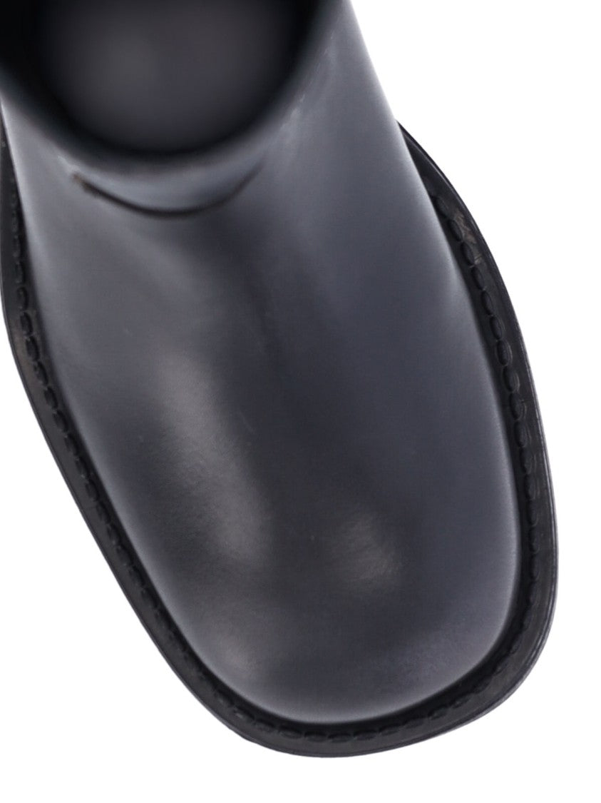Alohas Black Sajan Calf Leather Boots