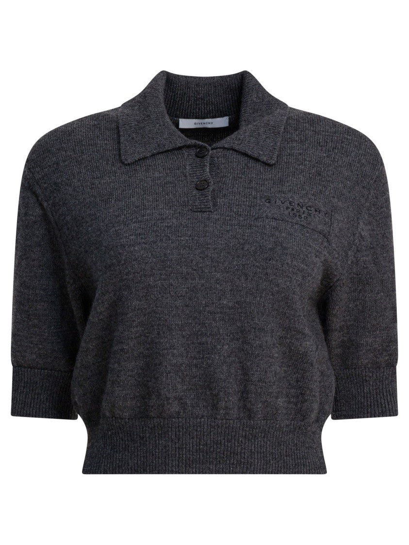 Givenchy "Paris 1952" Wool Polo Shirt