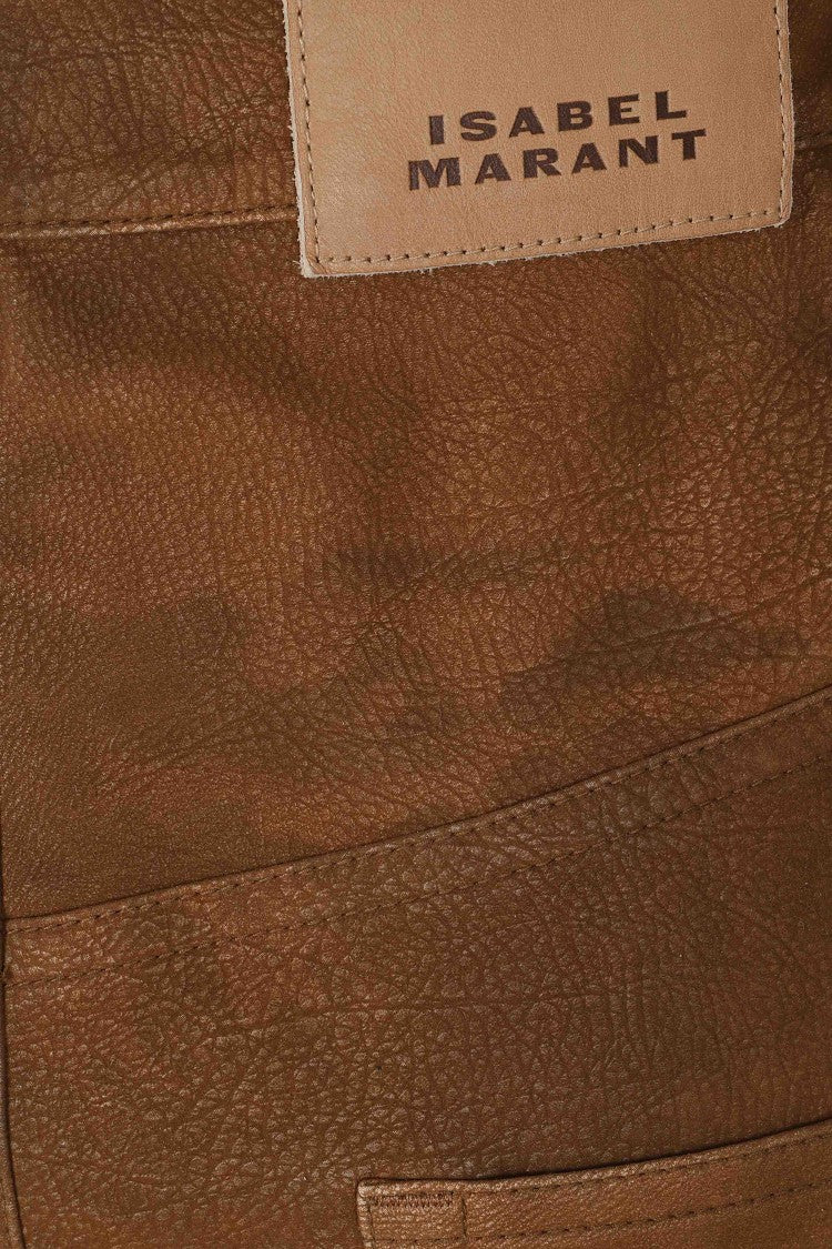 Isabel Marant Étoile Brown Bisane Gc Vintage-Inspired Faux Suede Midi Skirt
