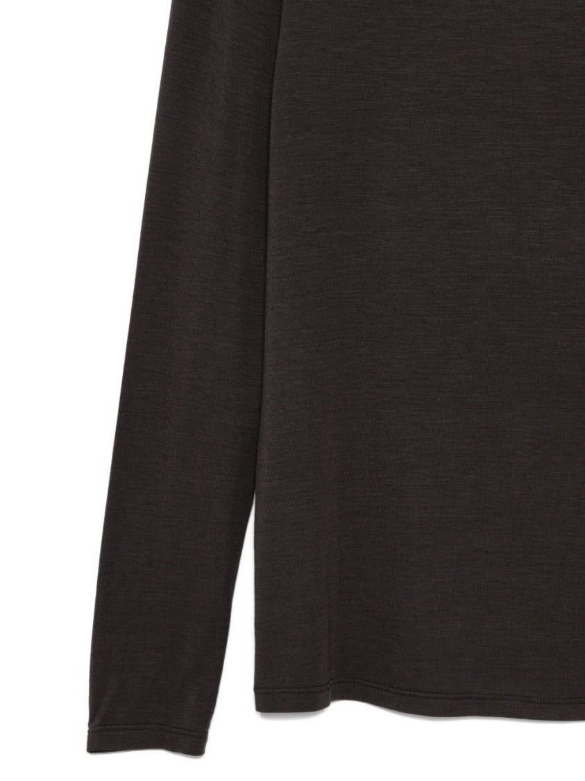 Antonelli Draped Turtleneck Long Sleeved Top