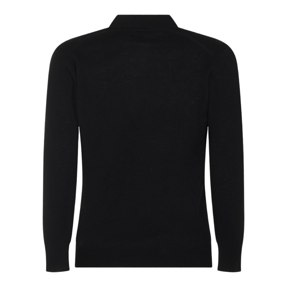 Altea Sleek Minimalist Black Sweater With Ribbed Cuffs