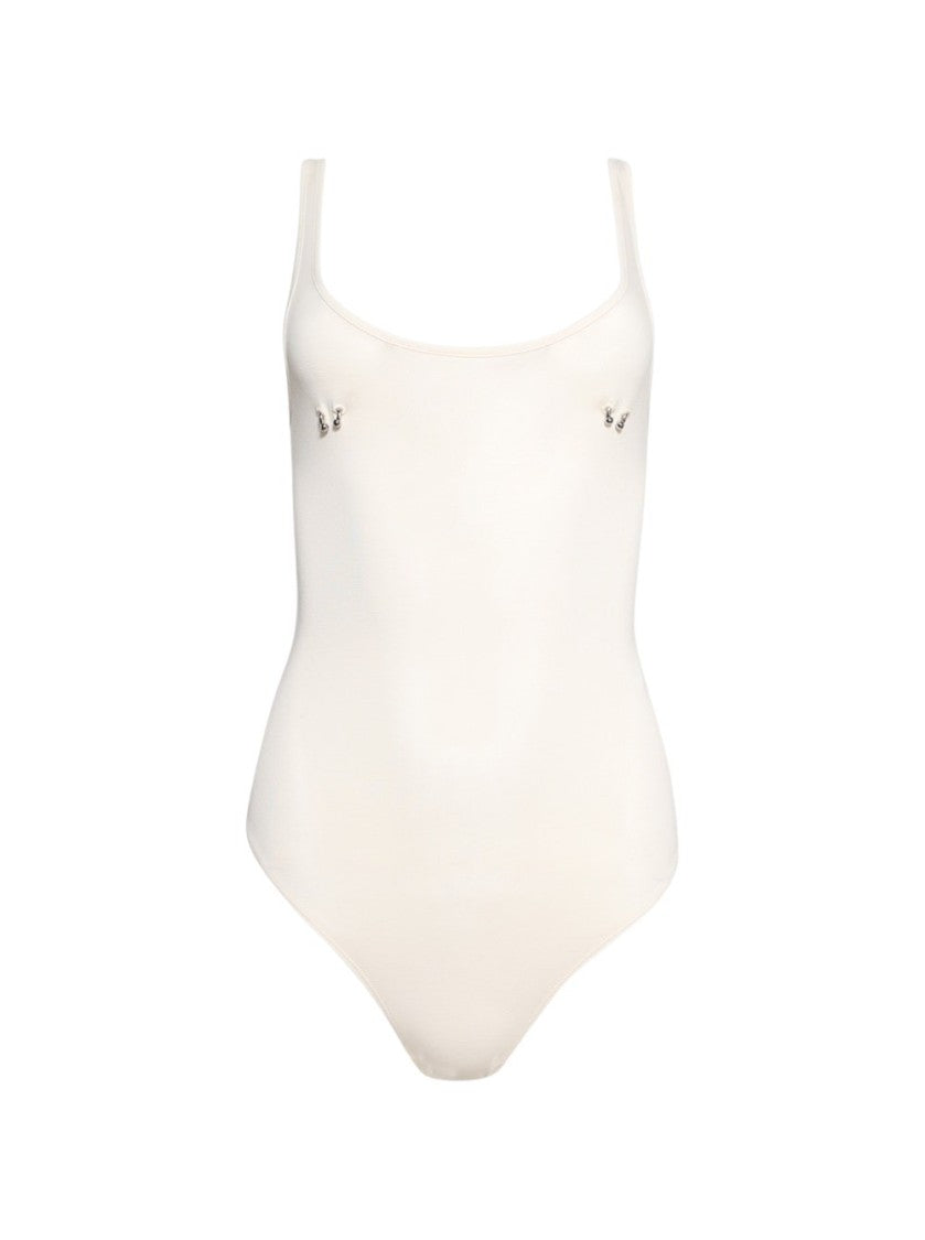 Mugler Pierced Bodysuit - Snow