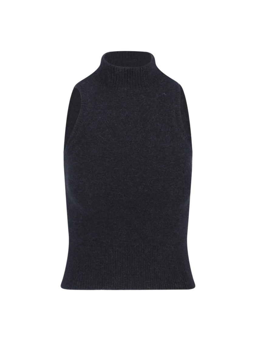Patou High-Neck Sleeveless Top
