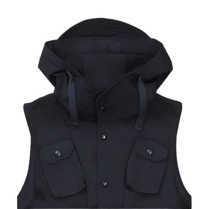 Jil Sander Sleek High-Collar Vest With Adjustable Hood