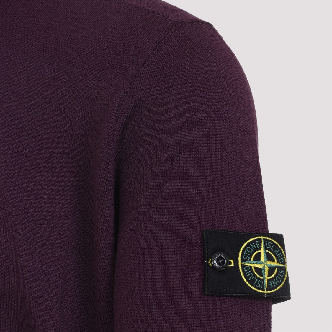 Stone Island Amaranth Virgin Wool Sweater