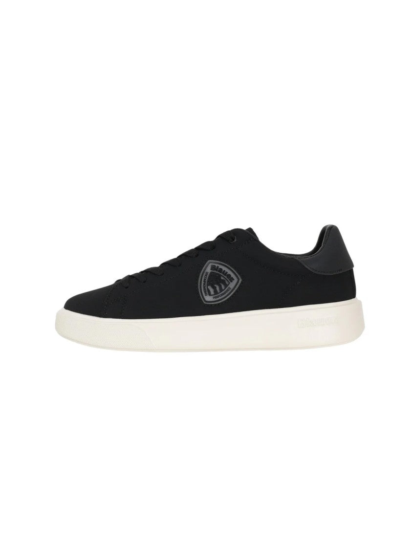 Blauer Black Rubber-Blend Minimalist Sneakers