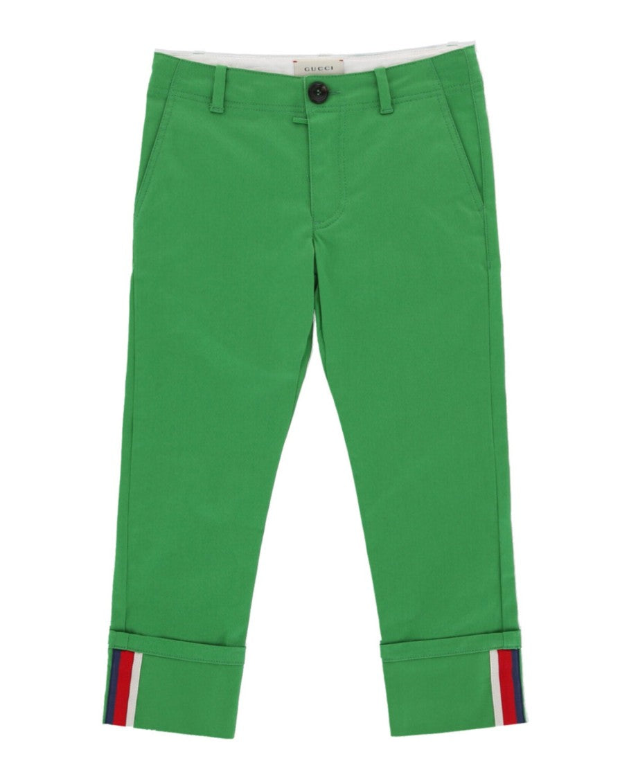 Gucci Kids Stretch Garbardine Pant