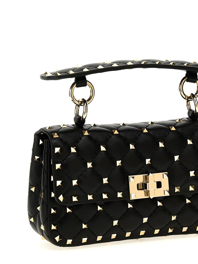 Valentino Garavani Quilted Nappa Leather Rockstud Spike Handbag
