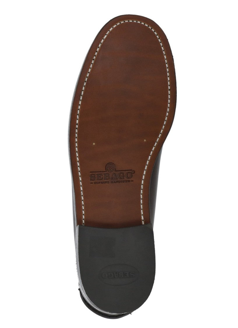 Sebago Dark Burgundy Glossy Patent Leather Tassel Loafers