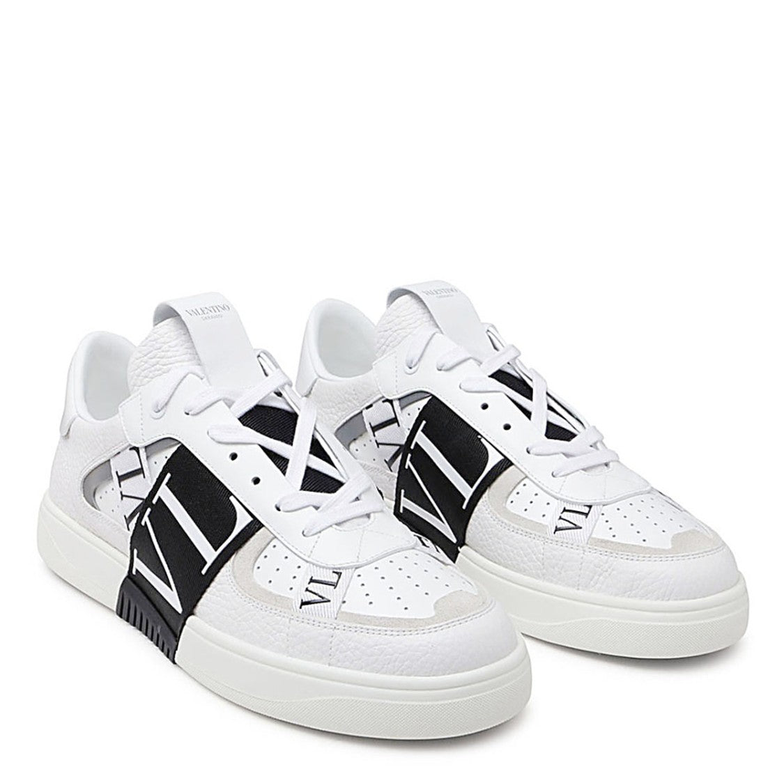 Valentino Garavani White Vl7n Leather Sneakers