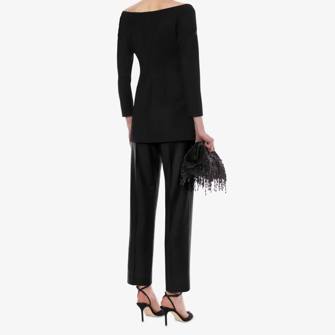 Alberta Ferretti Double-Breasted Off-The-Shoulder Alberta Ferretti Blazer