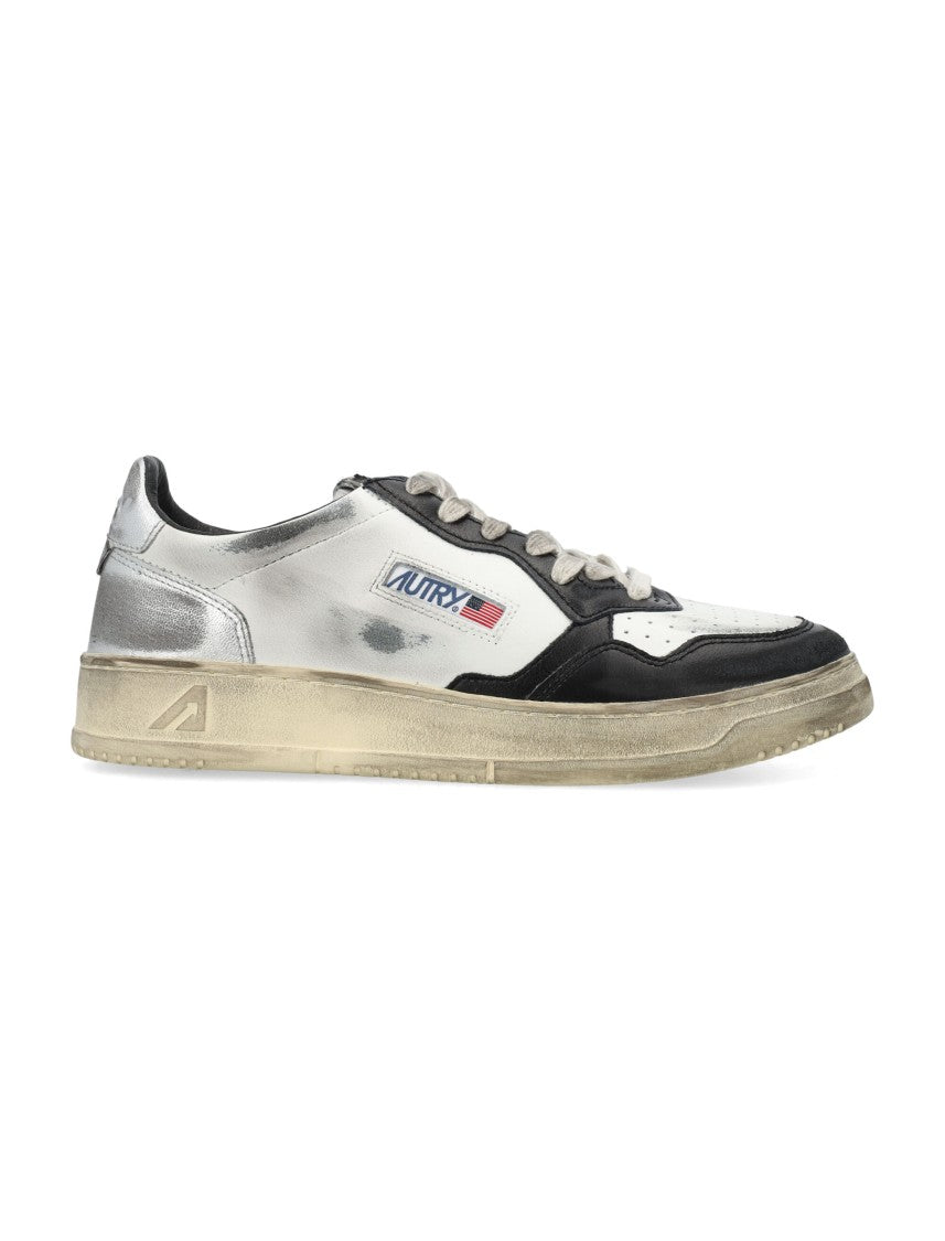 Autry Sup Vint Low Vintage-Inspired Low-Top Sneakers