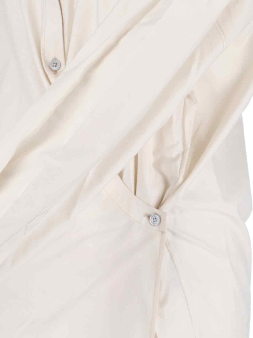 Lemaire Draped Shirt – Cream