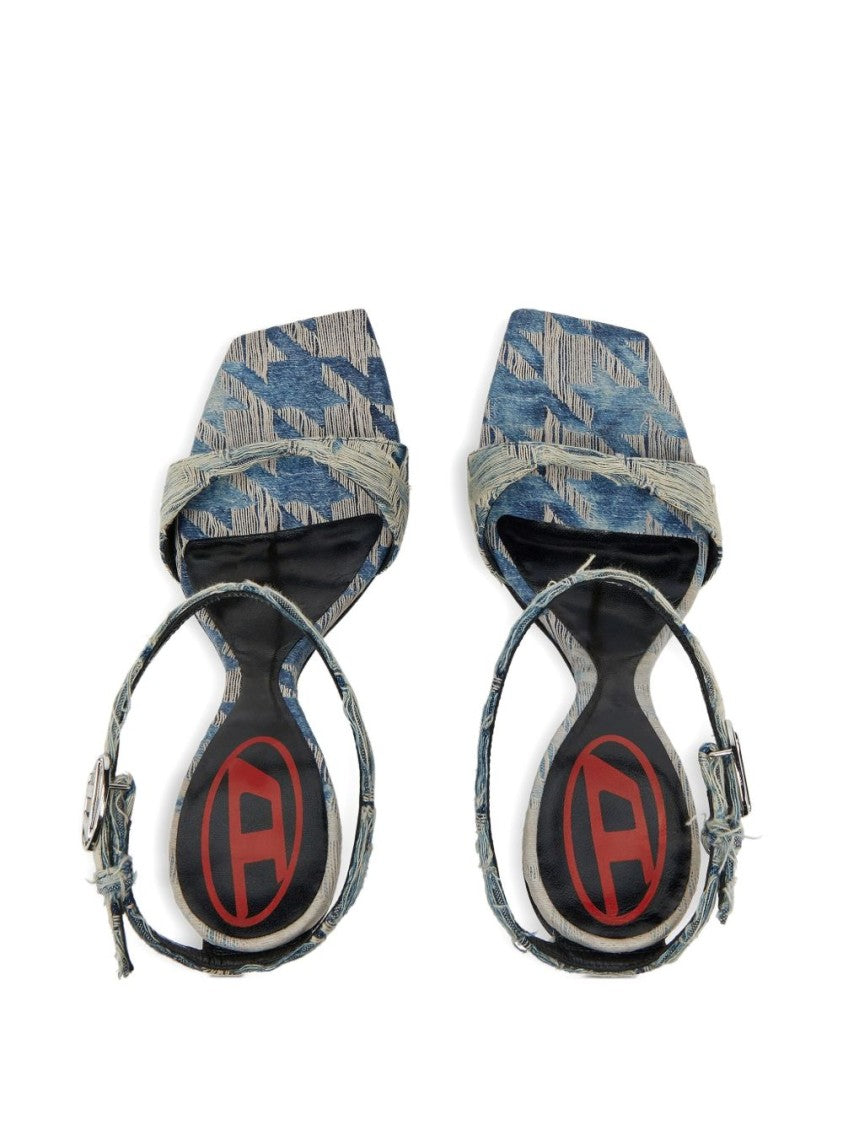 Diesel Wedge Heel Ankle Strap Sandals