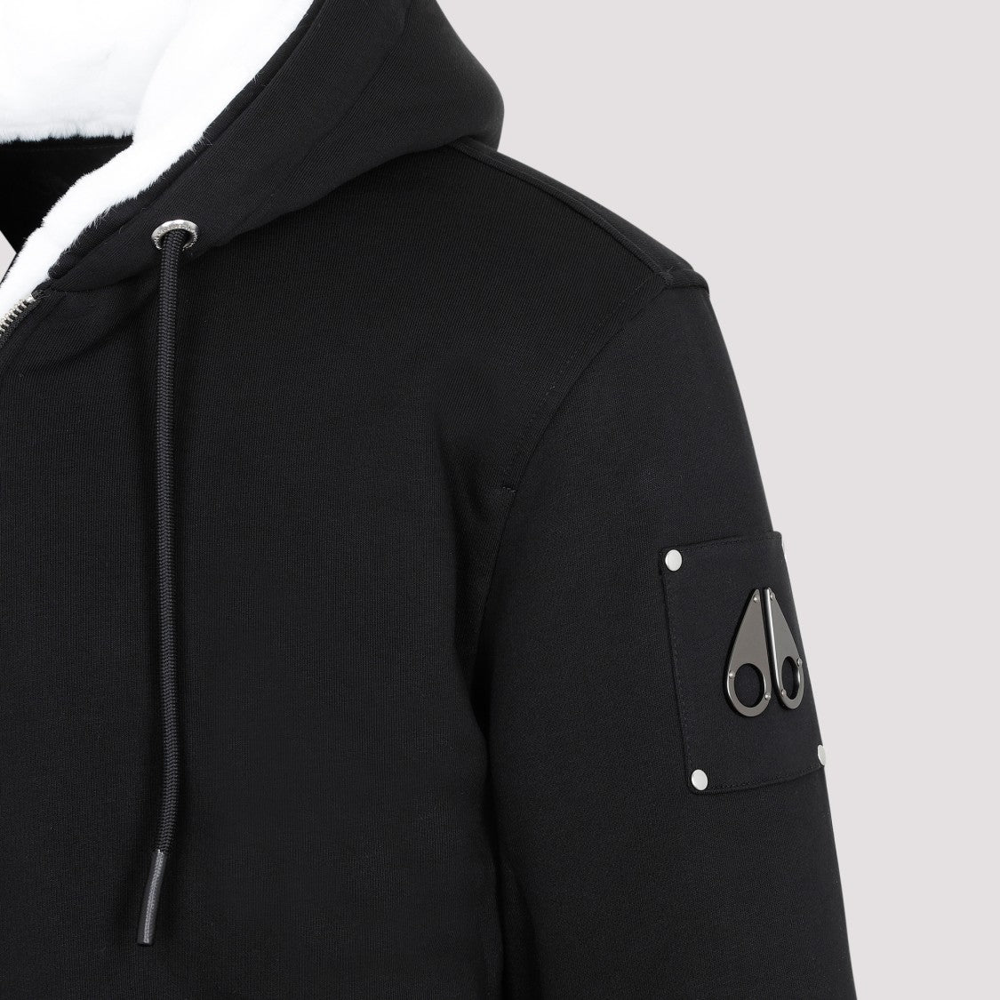 Moose Knuckles Black Classic Bunny 3 Hoodie