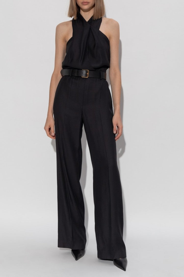Moschino Halter Neck Jumpsuit With Fitted Bodice