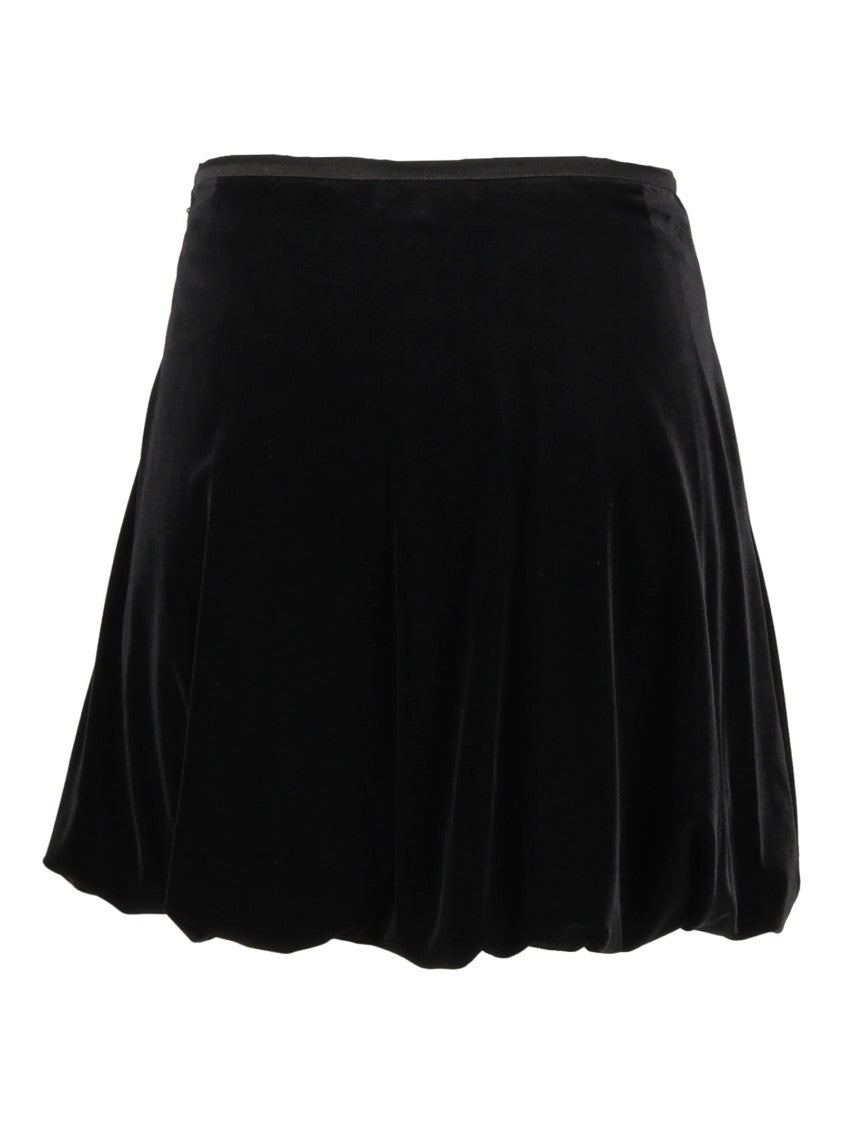 Emporio Armani Voluminous Velvet Mini Skirt