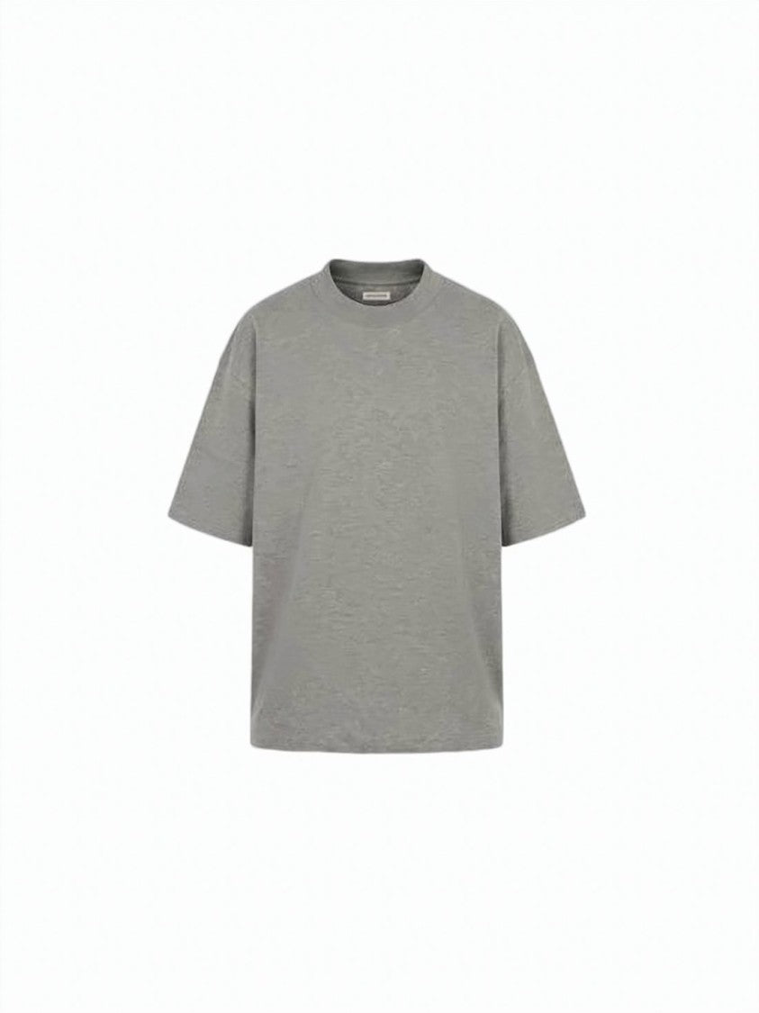 Kaptain Sunshine Heathered Grey Short-Sleeved T-Shirt With Classic Crew Neckline