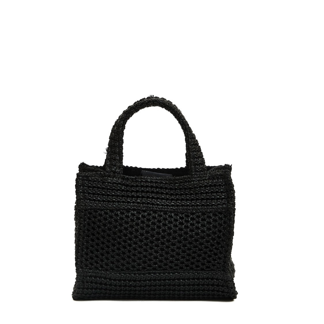 Rue Madame Textured Raffia Mini Shopping Bag