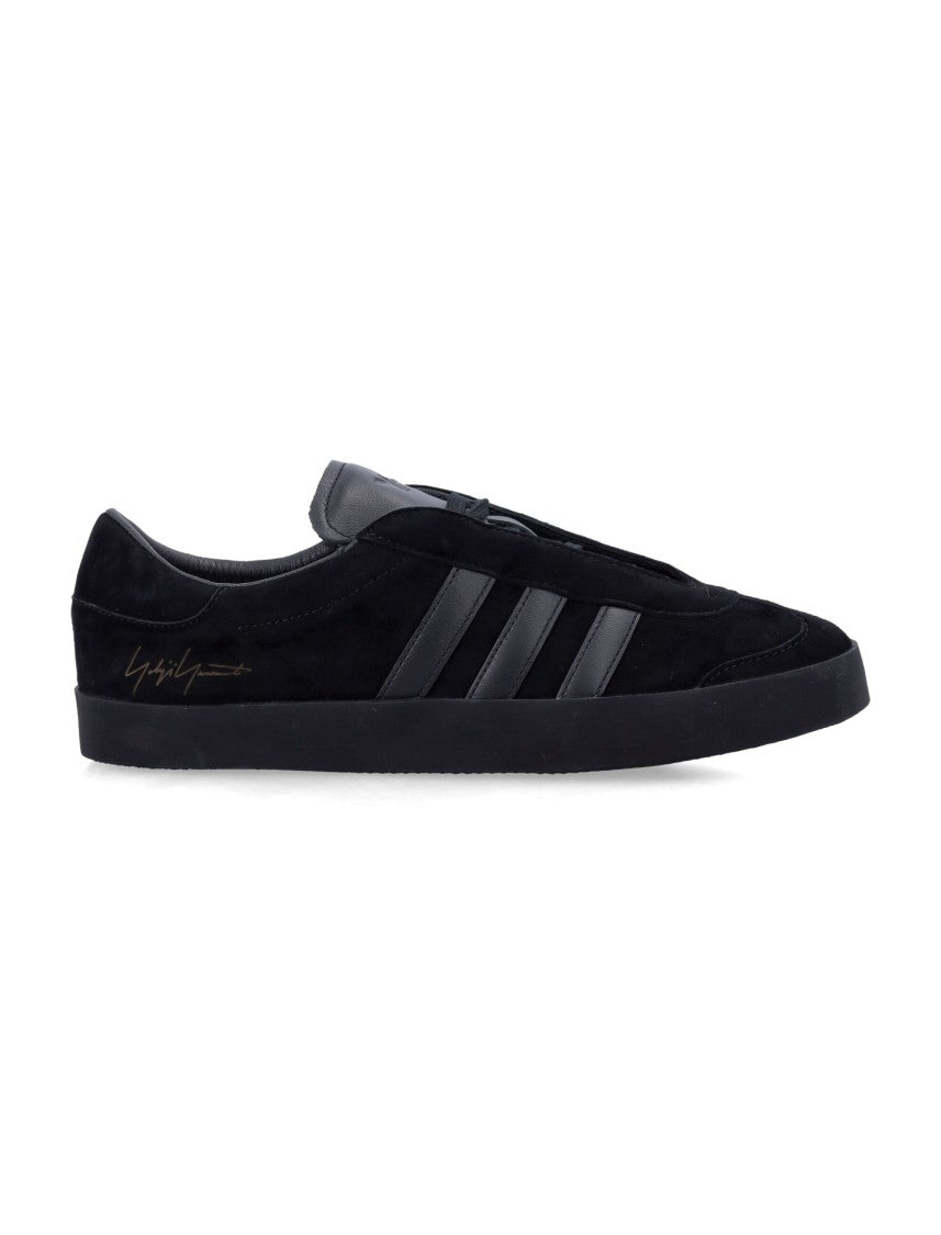 Y-3 Gazelle Black Leather Sneakers
