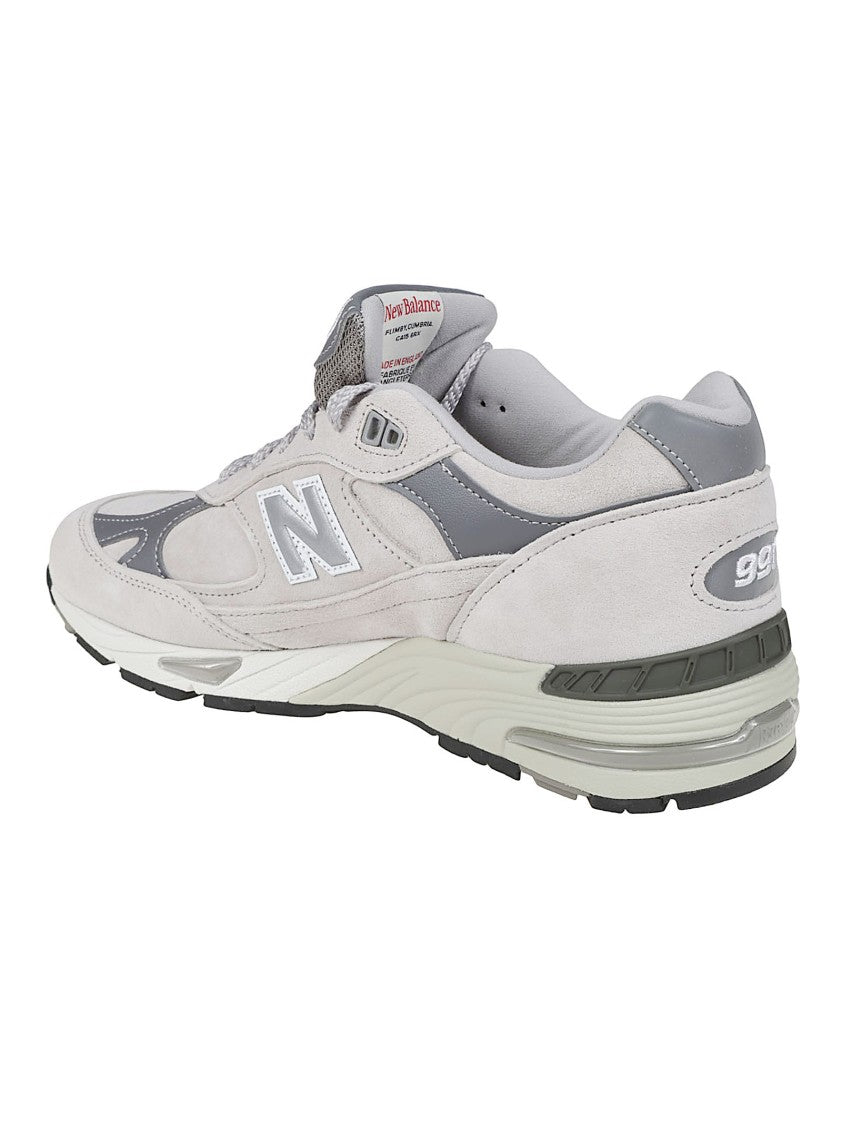 New Balance Grey 991 Layered Suede Mesh Sneakers