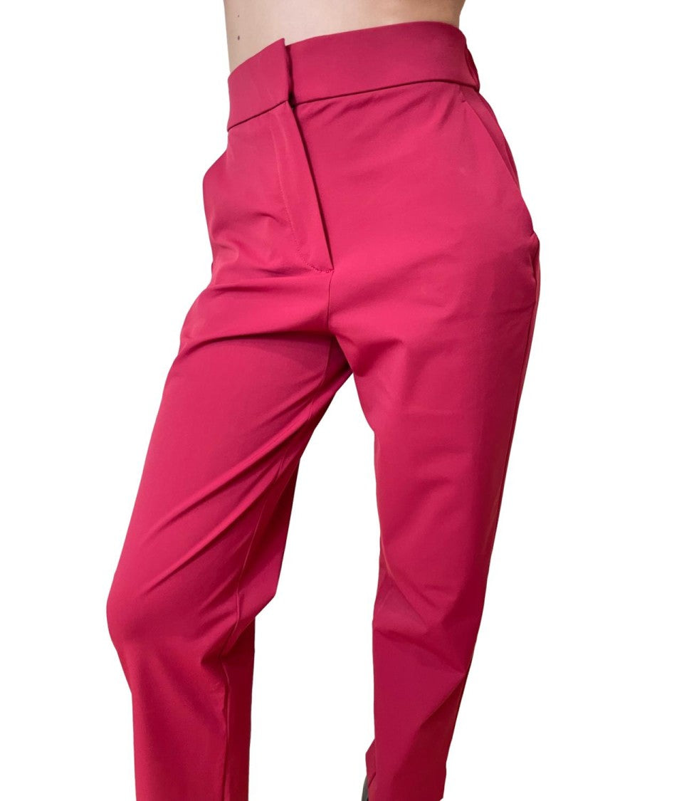 Max Mara Dark Red Mmlpaio Polyamide Trousers