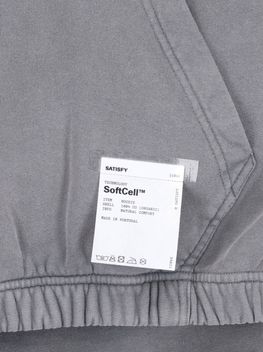 Satisfy Gray Softcell™ Cotton Hooded Sweatshirt