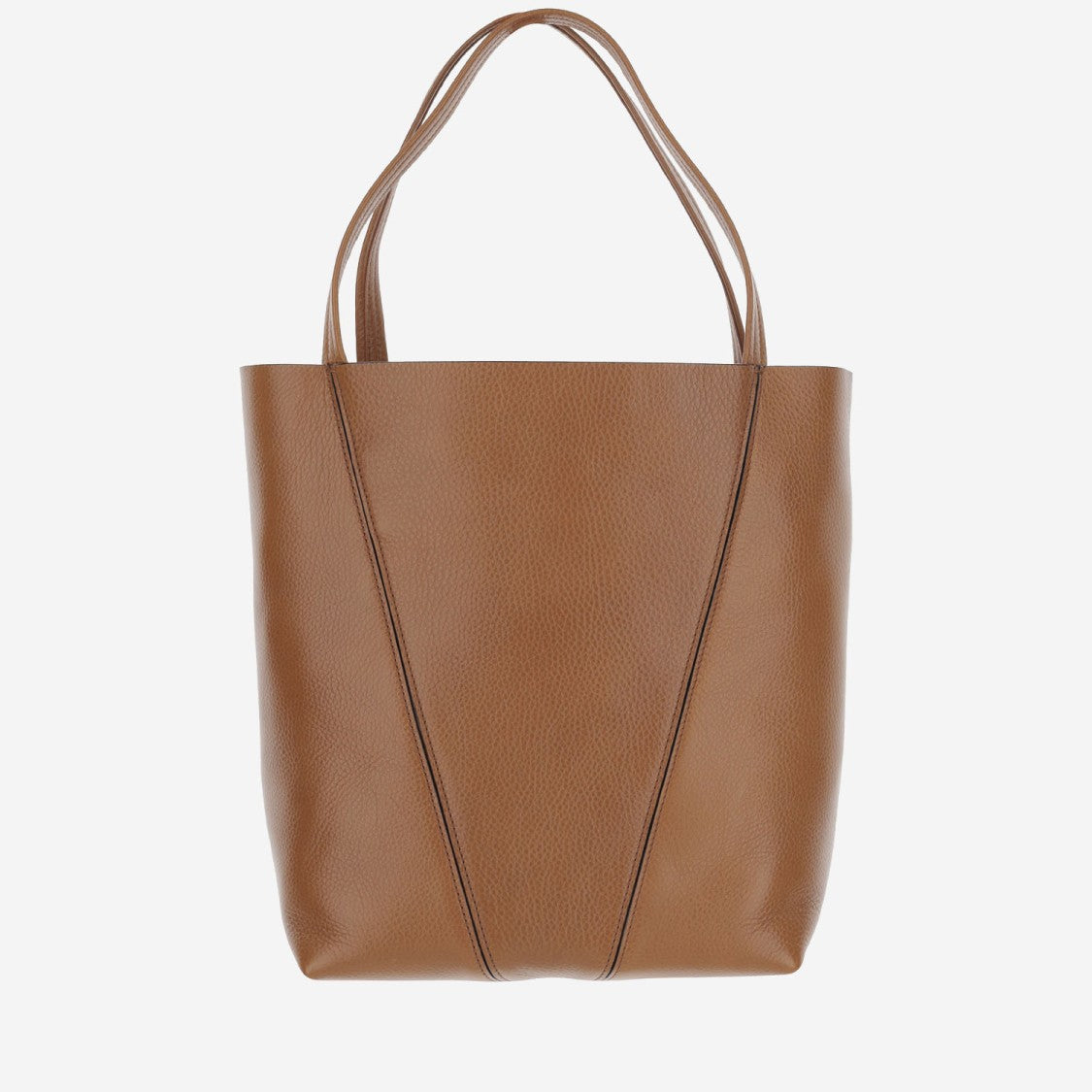 Chloé Spin Tote Bag In Garnet Leather