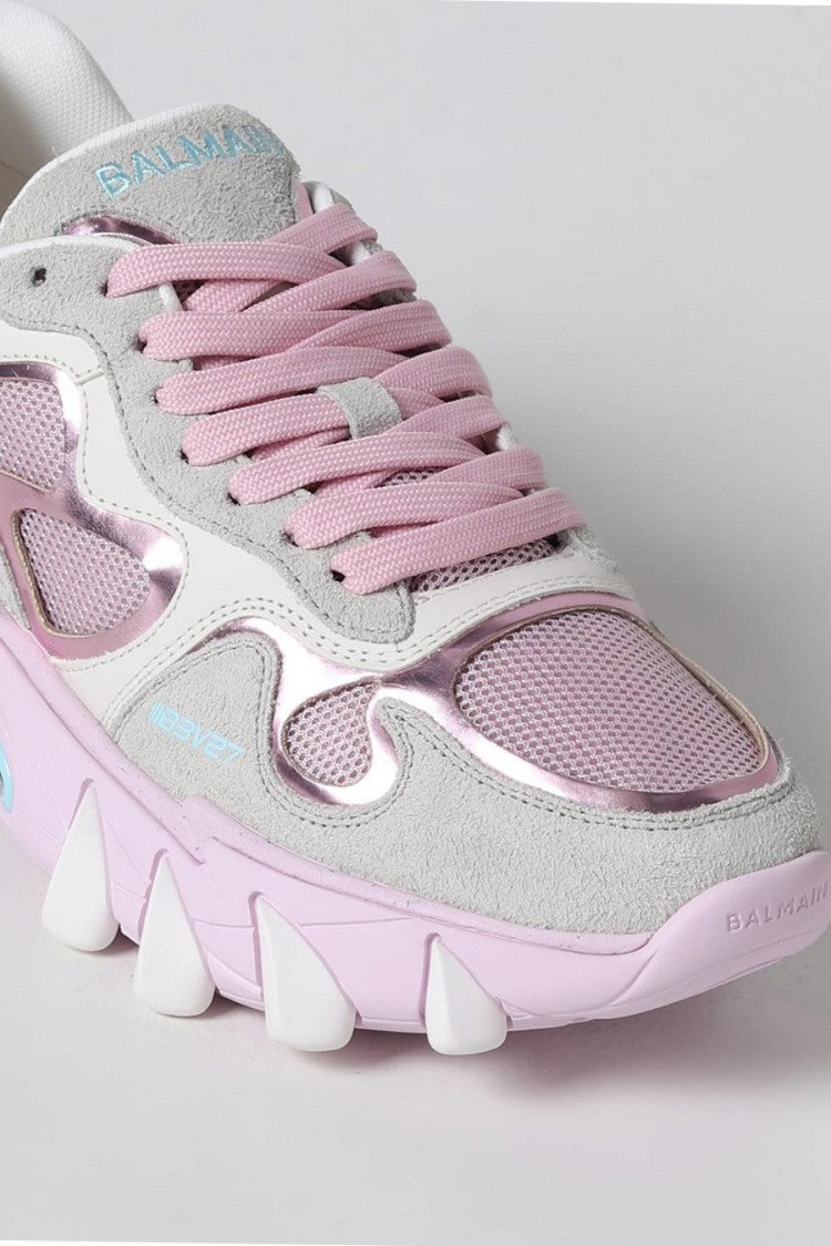 Balmain Multicolor Fabric-Leather Blend Chunky Sneaker