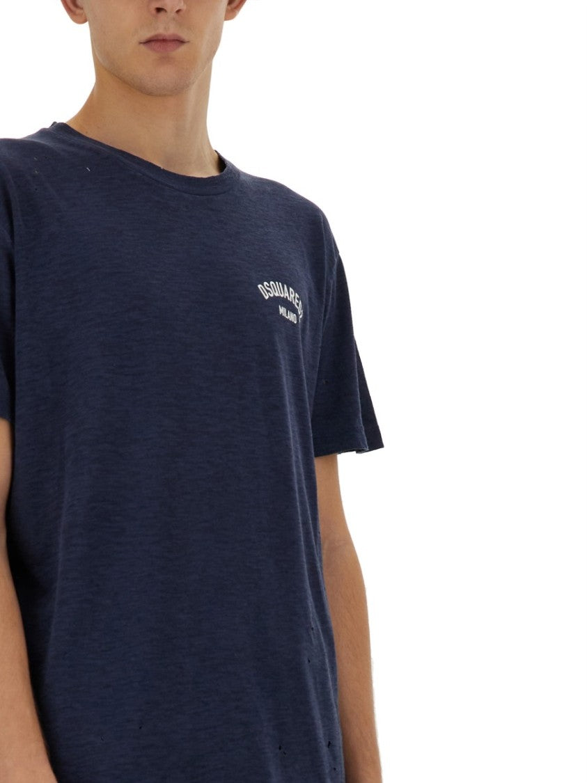 Dsquared2 Relaxed-Fit Logo Detail T-Shirt