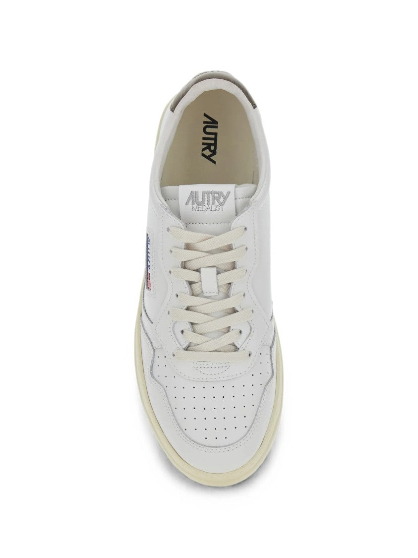 Autry Medalist Low White Leather Sneakers