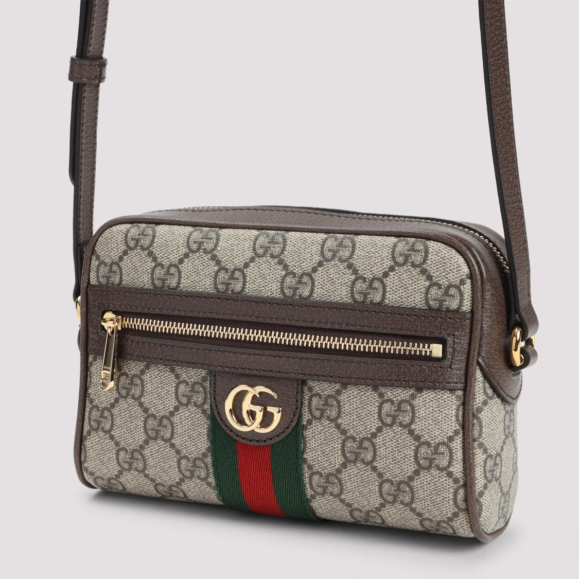 Gucci Ophidia Beige Textile Gg Supreme Pouch