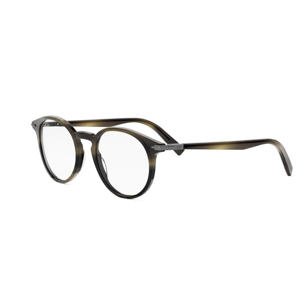 Dior Blacksuito R6i Round Tortoiseshell Pattern Eyeglasses