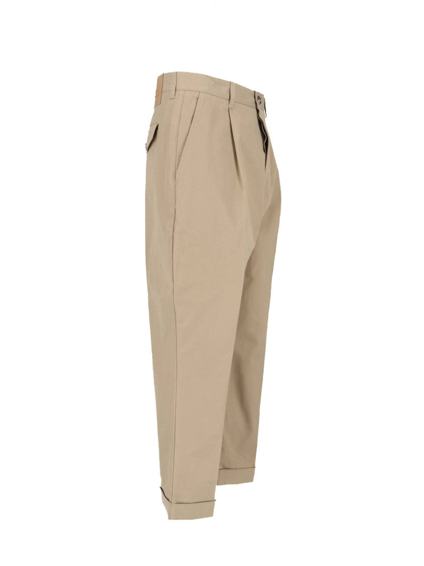 Ami Paris Straight-Leg Casual Trousers With Tailored Silhouette