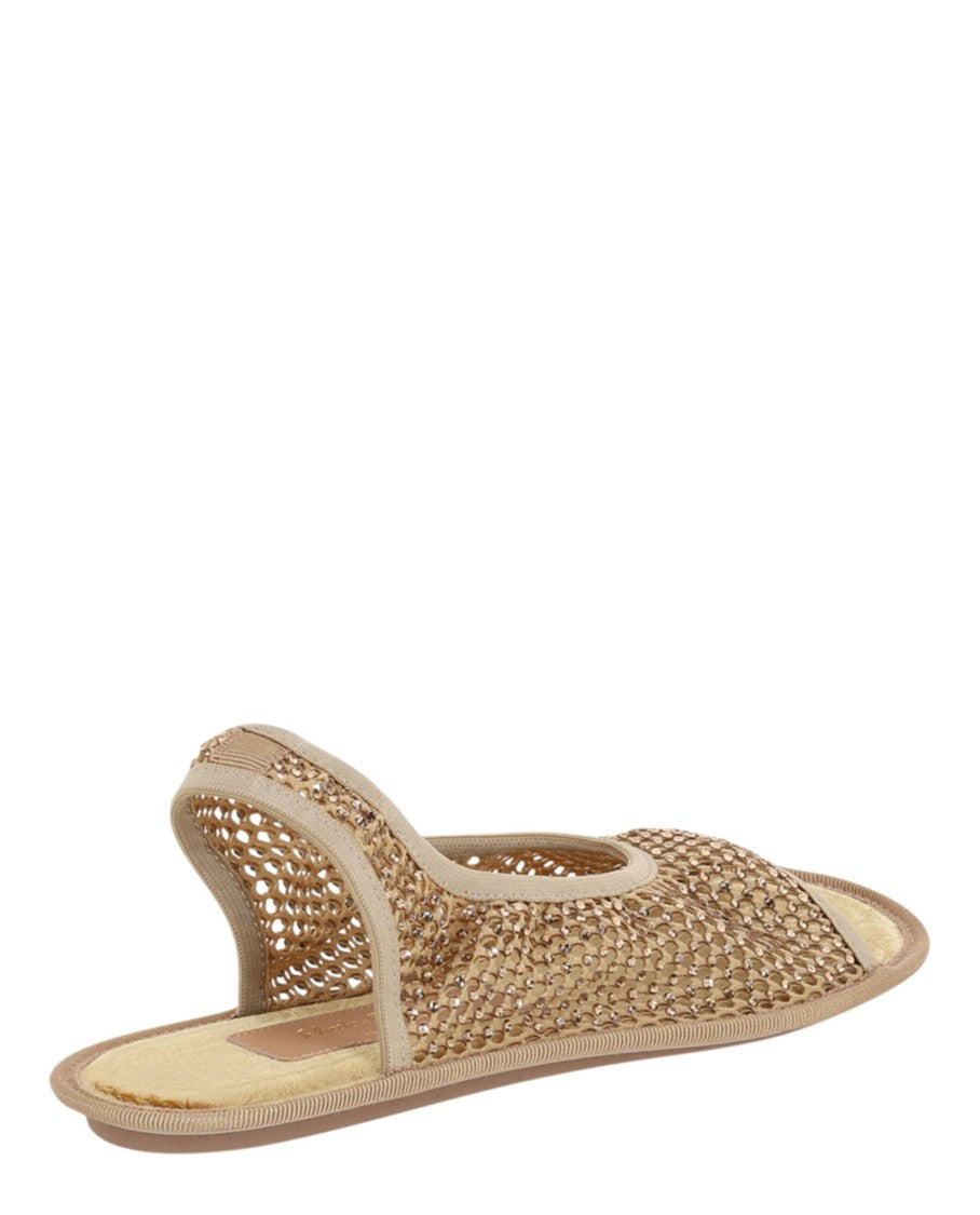 Ferragamo Anio Crystal Embellished Slingback Sandals