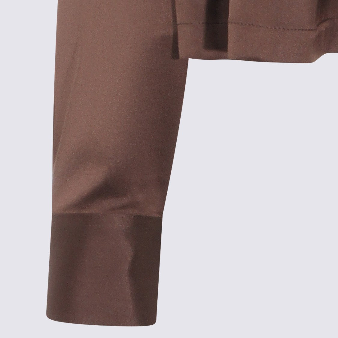Tom Ford Long-Sleeved Satin Brown Top