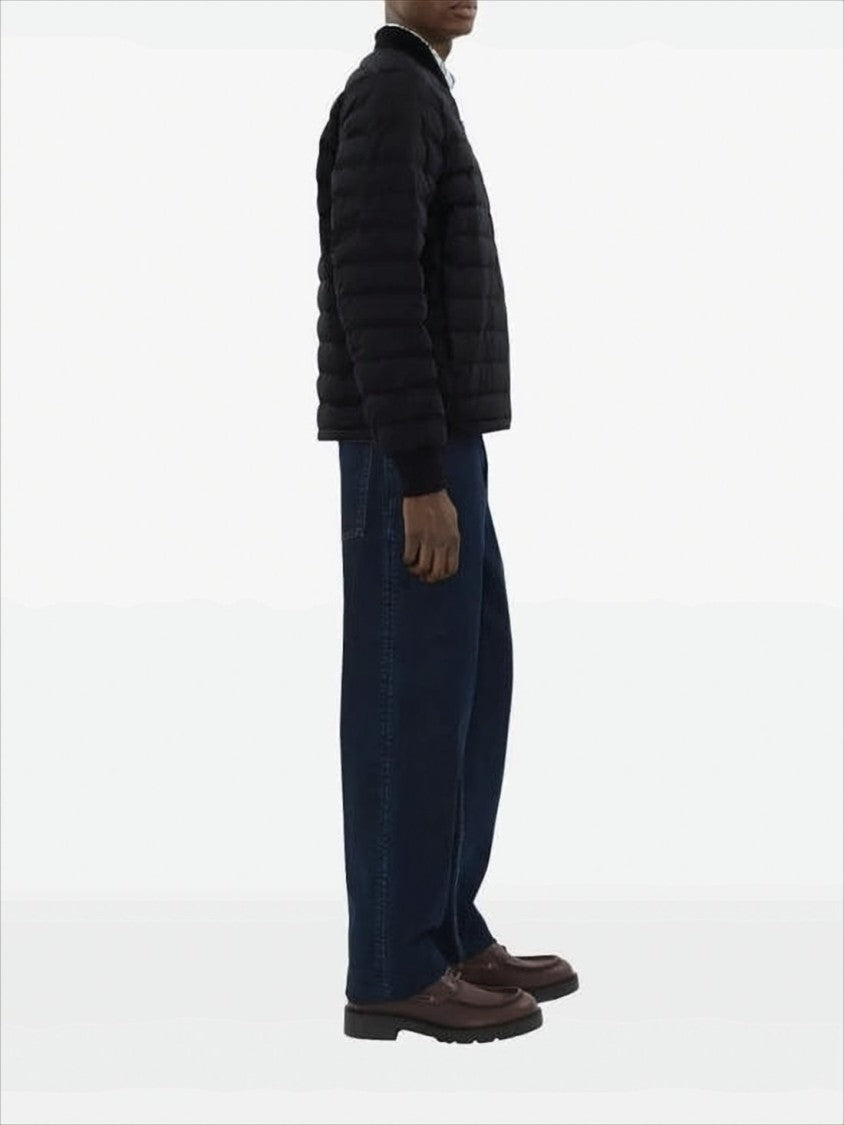 Burberry Quilted Black Bomber Jacket