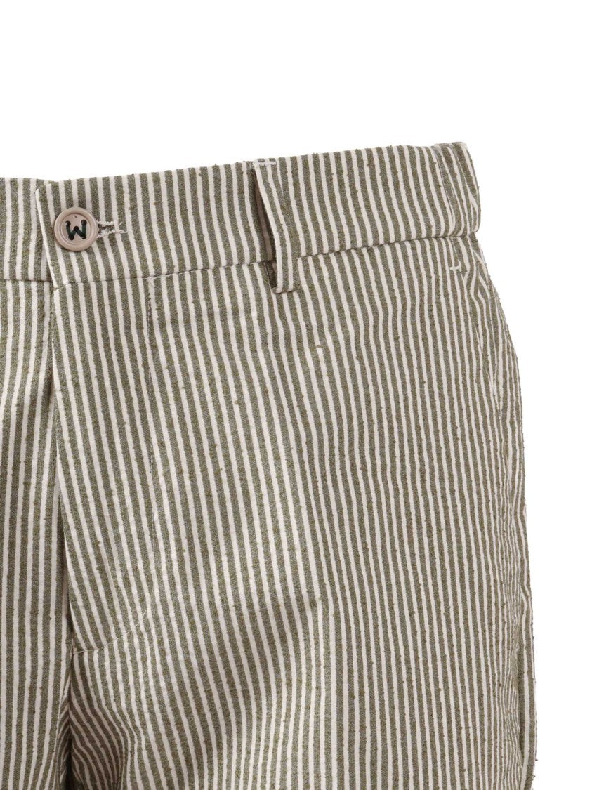 Berwich Vertical Striped Tailored Shorts